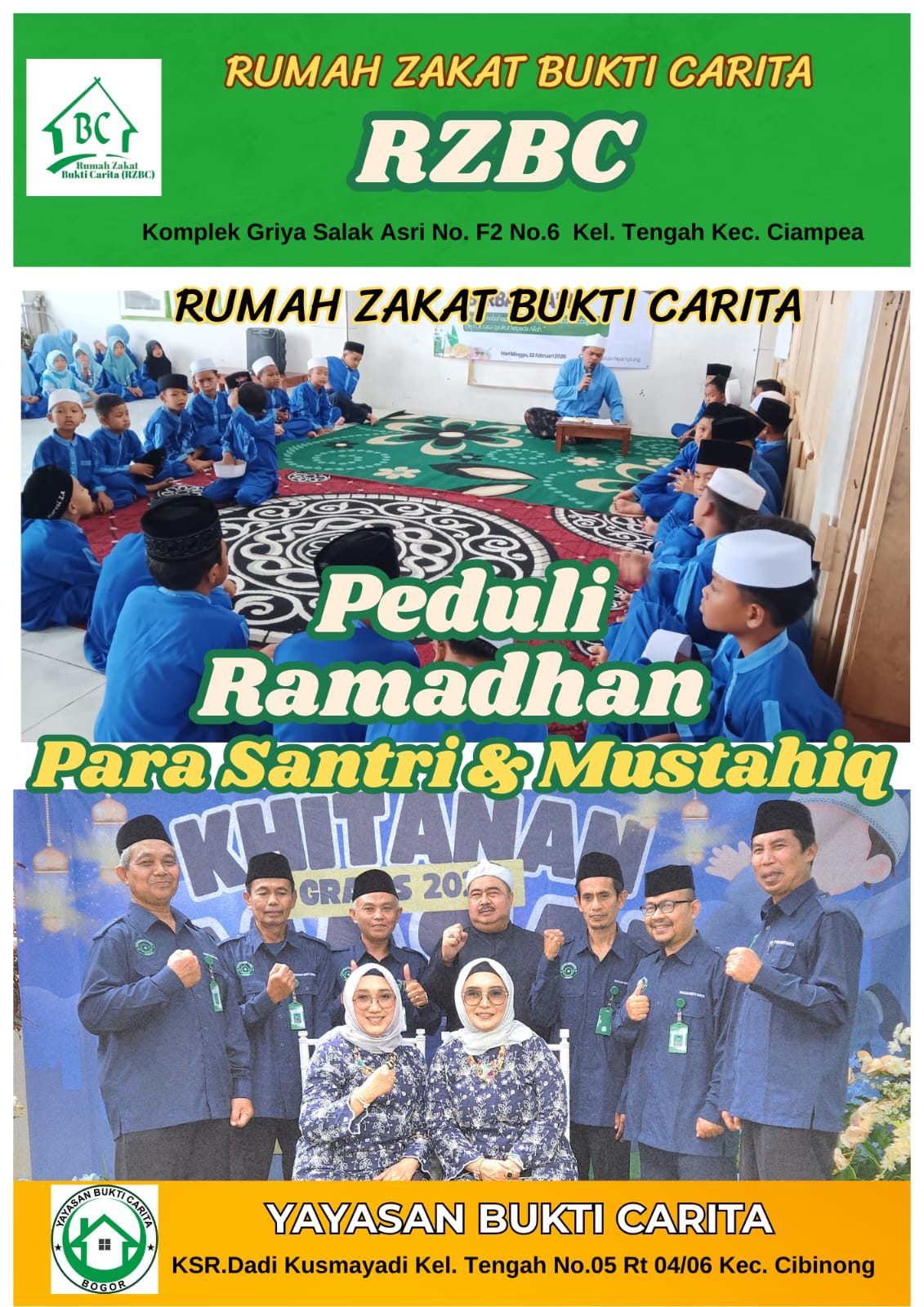BERKAH RAMADHAN 1447 H RZBC BERBAGI TAKJIL DI DAERAH DESA CINANGNENG
